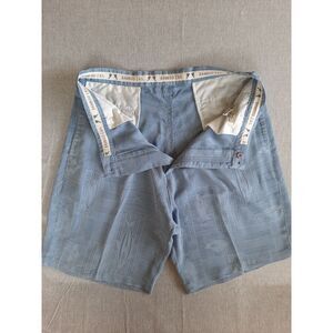 Bamboo Cay Fine Resort Wear Men 38 All-Over Fish‎ Print Boho Modal Blue Short